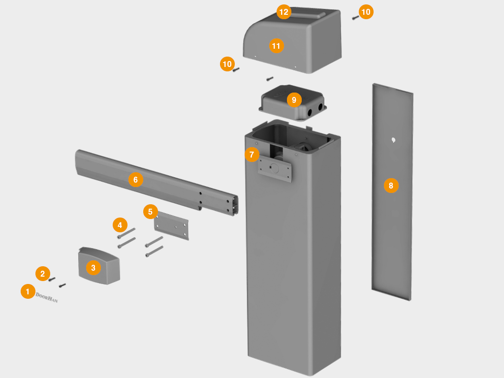 Budowa szlabanu parnikowego BARRIER-PRO Budowa szlabanu parnikowego BARRIER-PRO