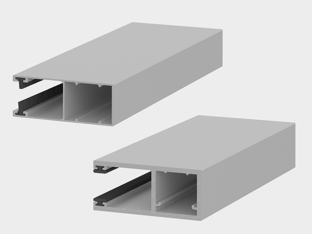 Zestaw aluminiowych prowadnic z uszczelką Zestaw aluminiowych prowadnic z uszczelką